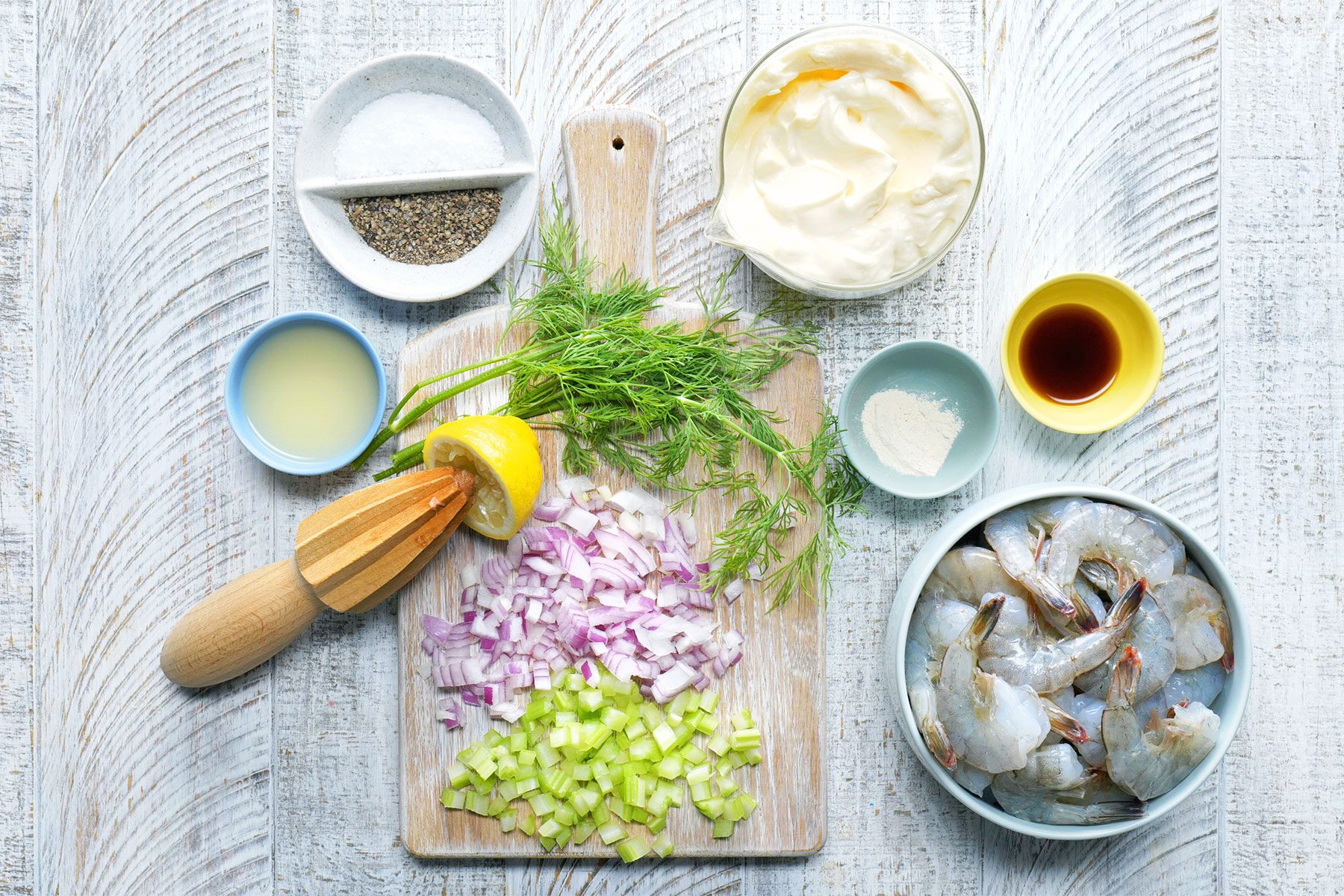 overhead shot of ingredients