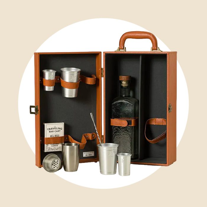 Traveling Bar Cart Ecomm Via Uncommongoods.com