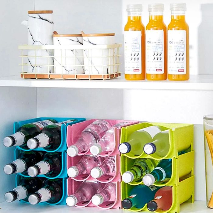 Altsales Wine And Water Bottle Organizer