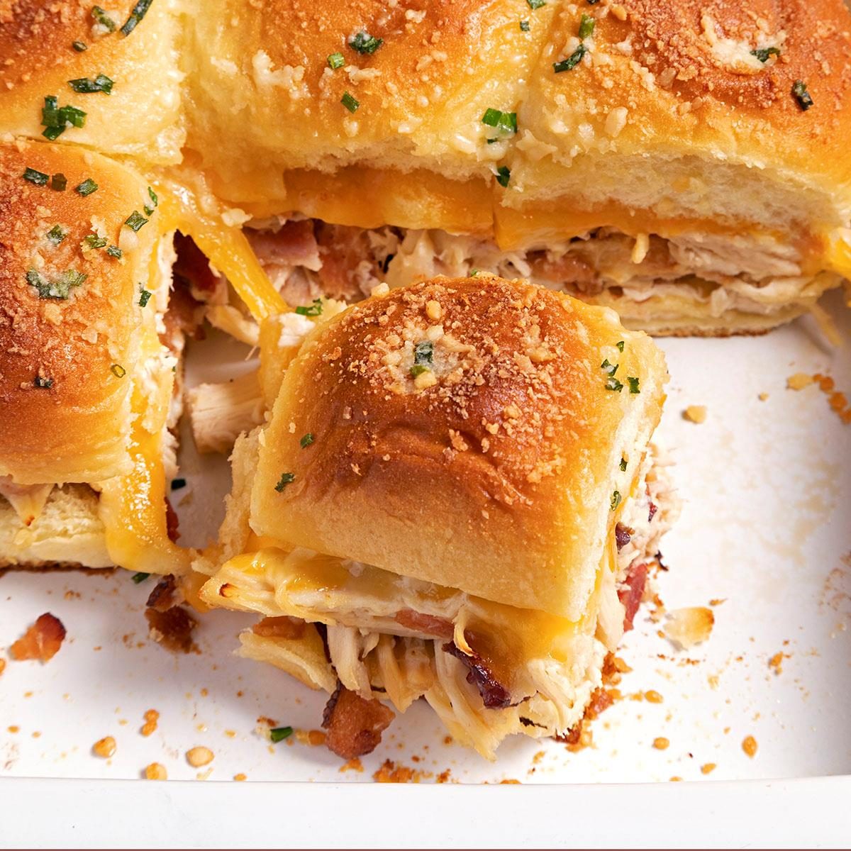 Chicken Bacon Ranch Sliders