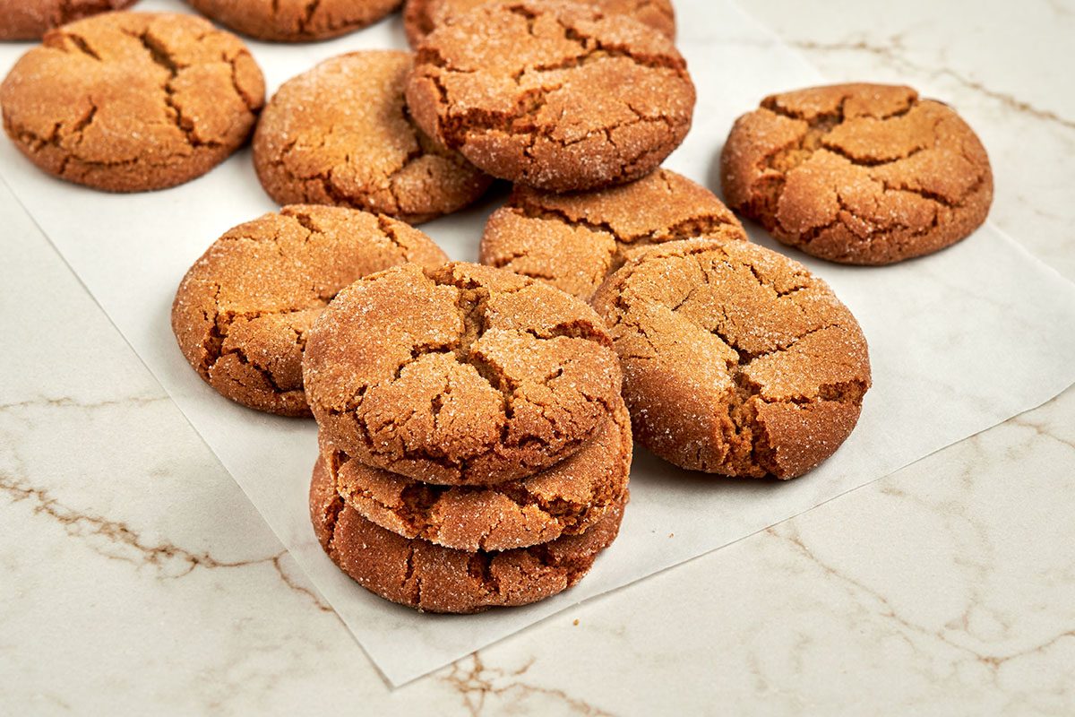 These chewy gingerbread cookies by Taste of Home are packed with warm spices and rich molasses.