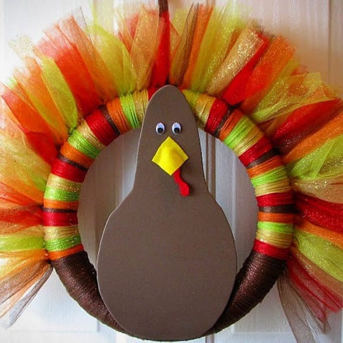 Playful Turkey Wreath
