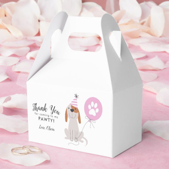 Thank You Party Favor Box Ecomm Via Zazzle