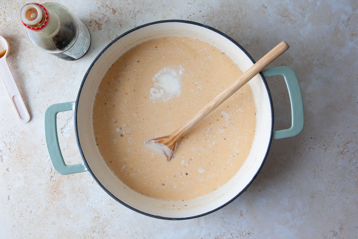 Curry soup base, assing soy suace and garlic power