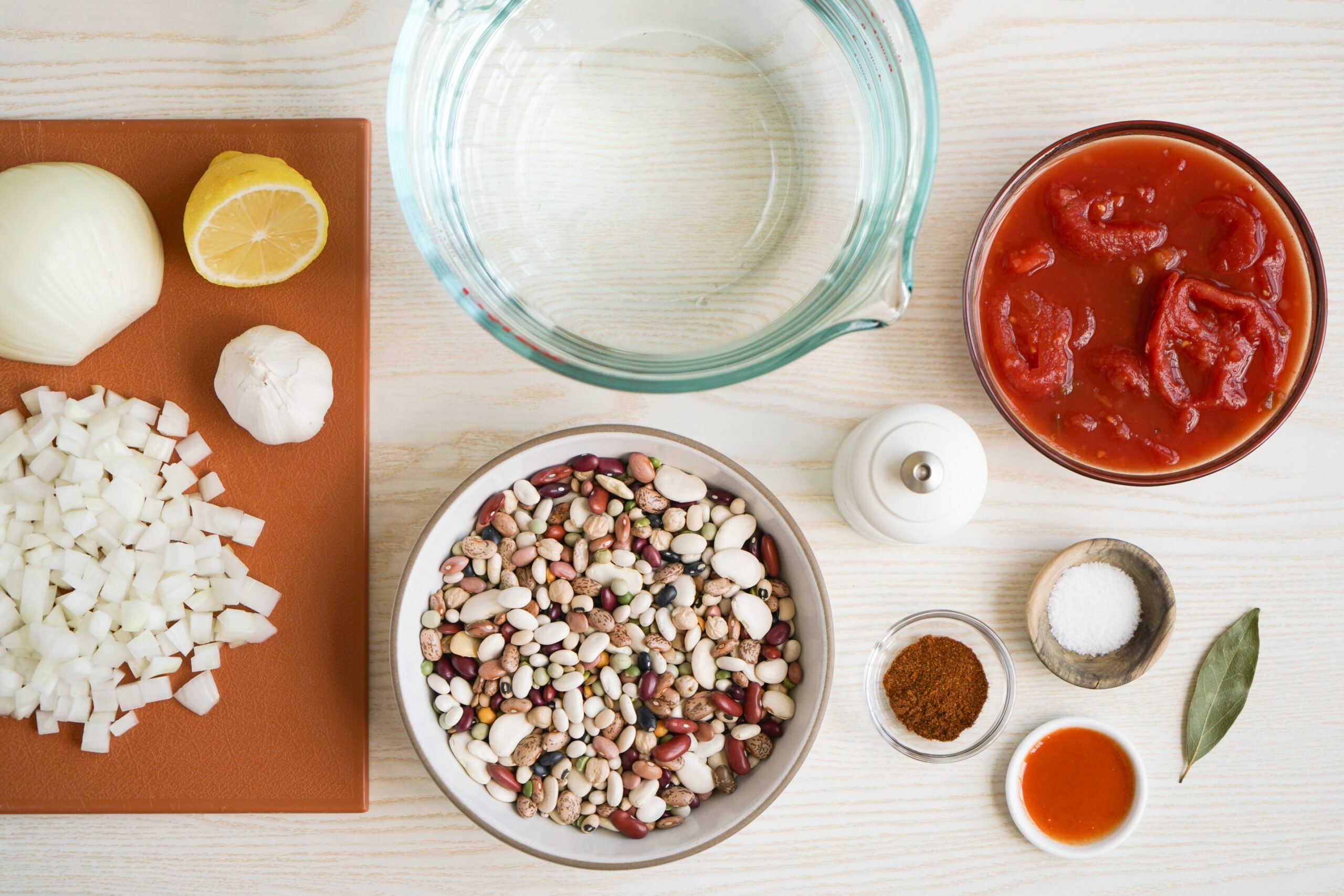 Ingredients for 16 Bean Soup