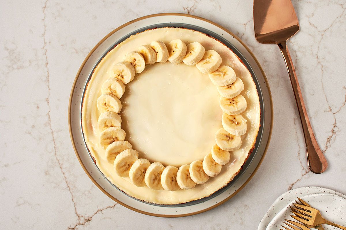 Chilled, creamy banana cheesecake by Taste of Home is the perfect summer treat.