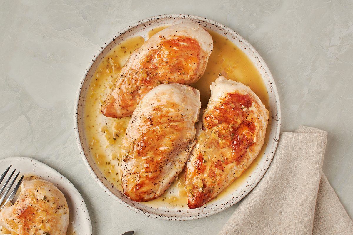 Lemon zest and fragrant herbs meet in this lemon rosemary chicken by Taste of Home.
