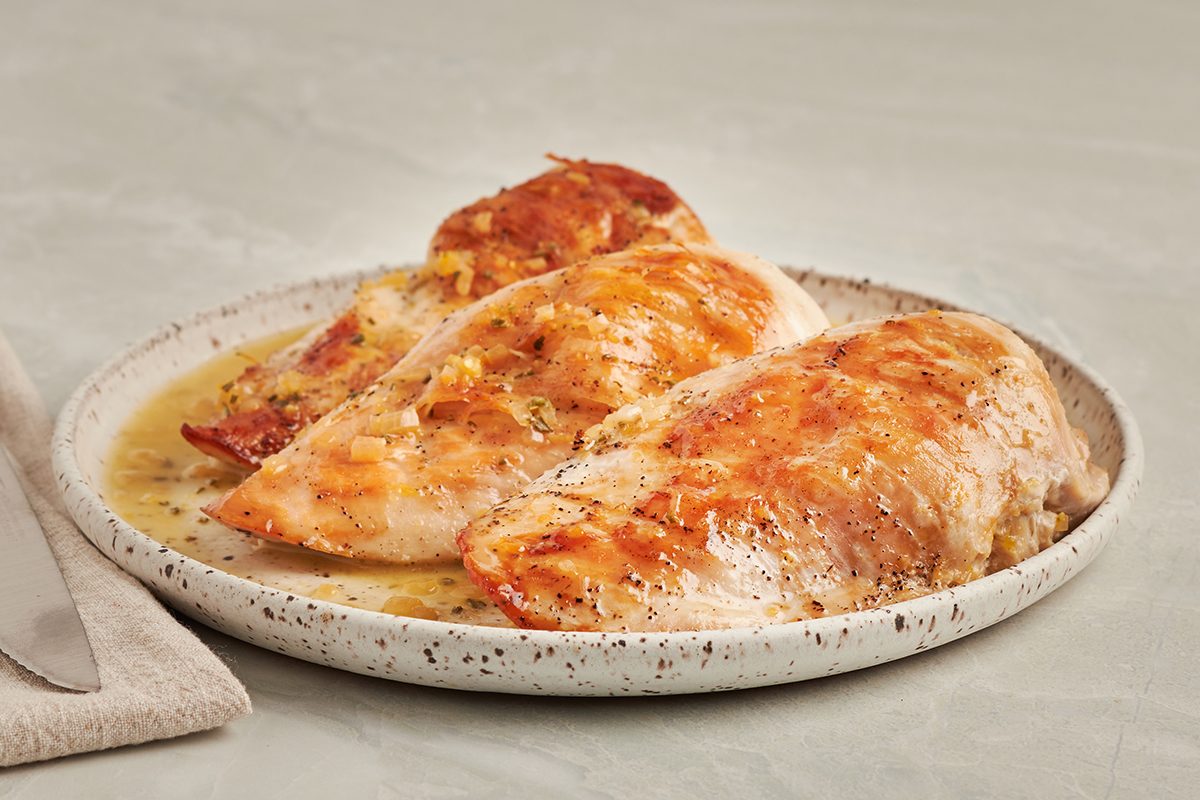 Lemon zest and fragrant herbs meet in this lemon rosemary chicken by Taste of Home.