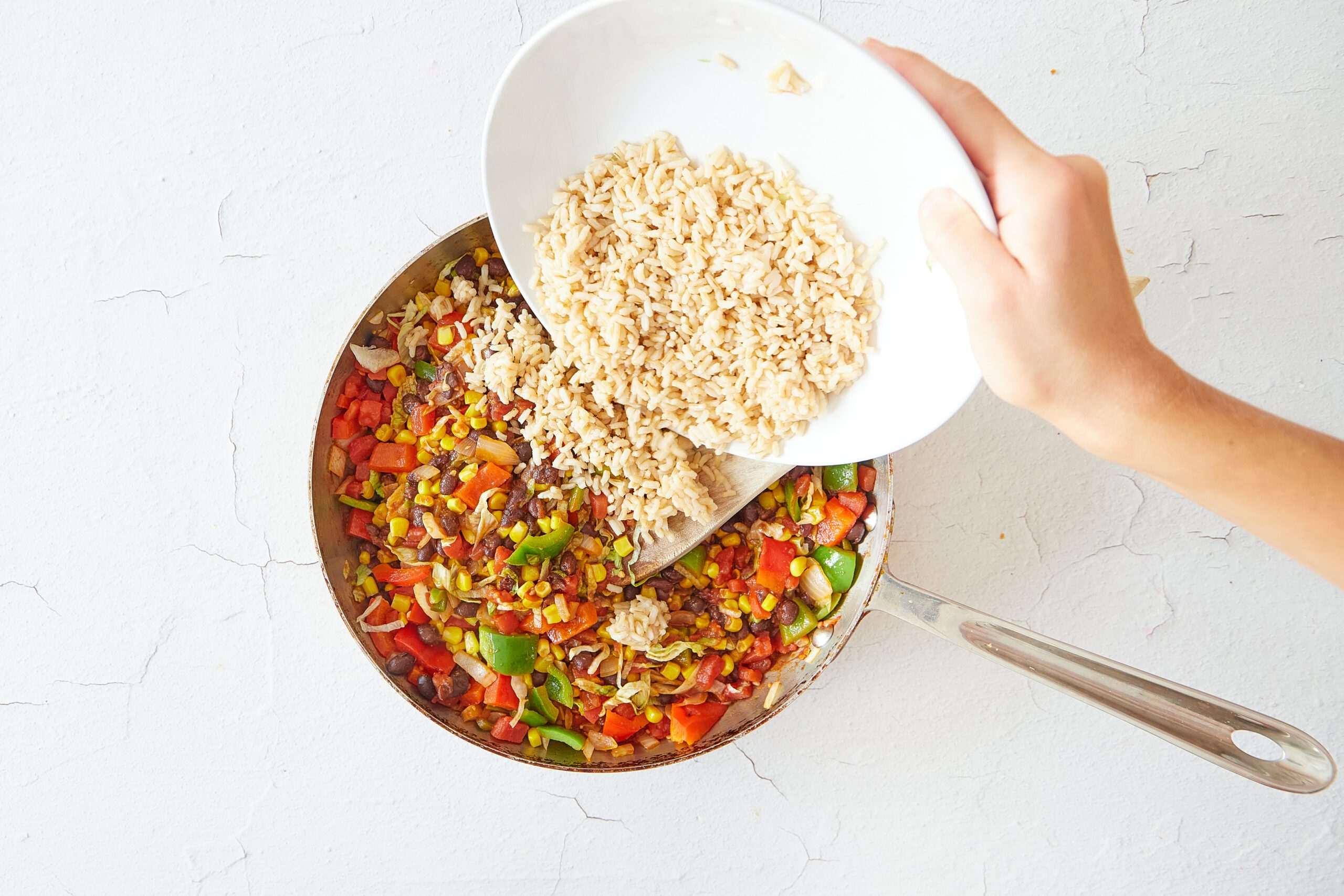 Cook the filling for black bean tacos