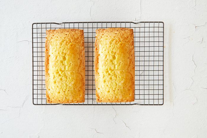 Cool the almond pound cakes