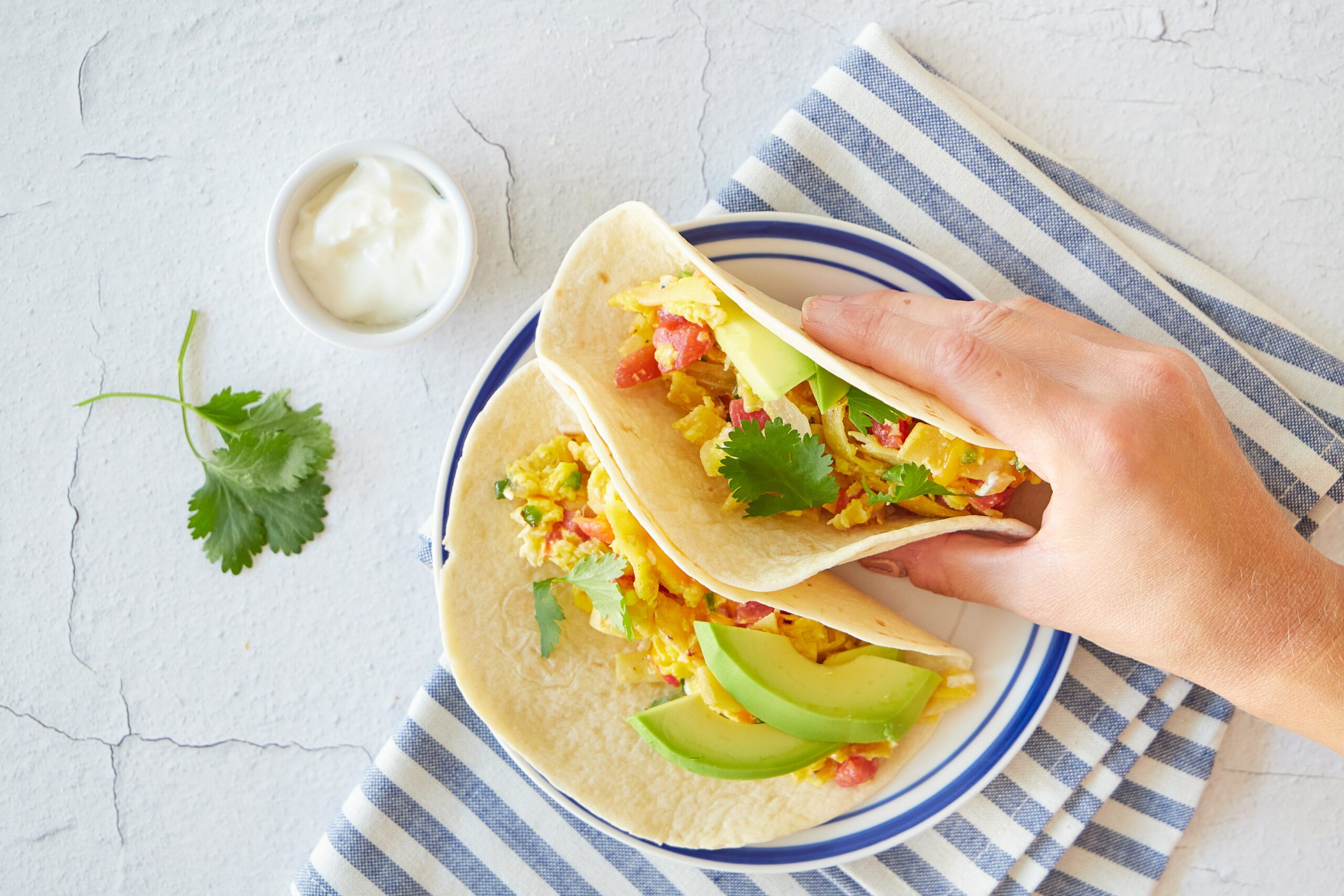 These breakfast tacos will wake you up with their delicious flavors!