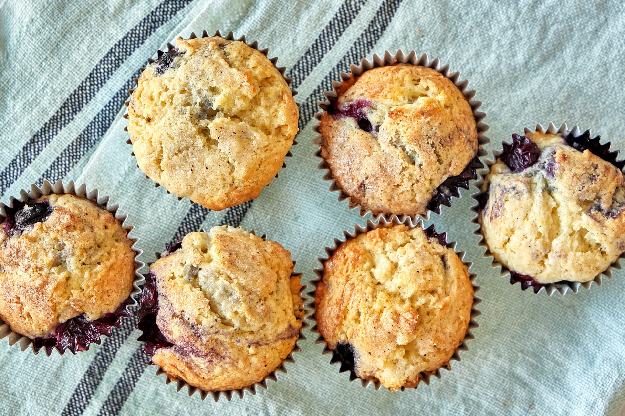 Blueberry muffins are a classic breakfast treat.