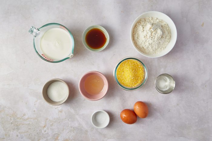 Ingredients for cornbread pancakes