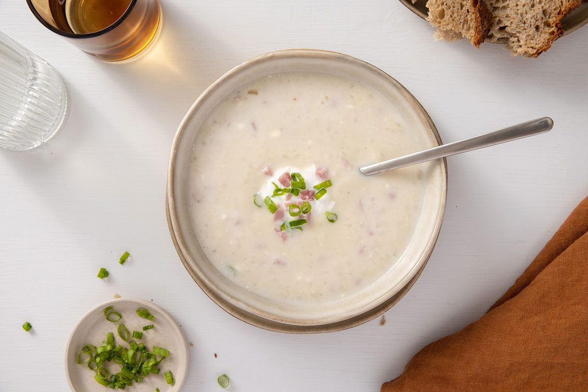 Slow Cooker Ham And Potato Soup