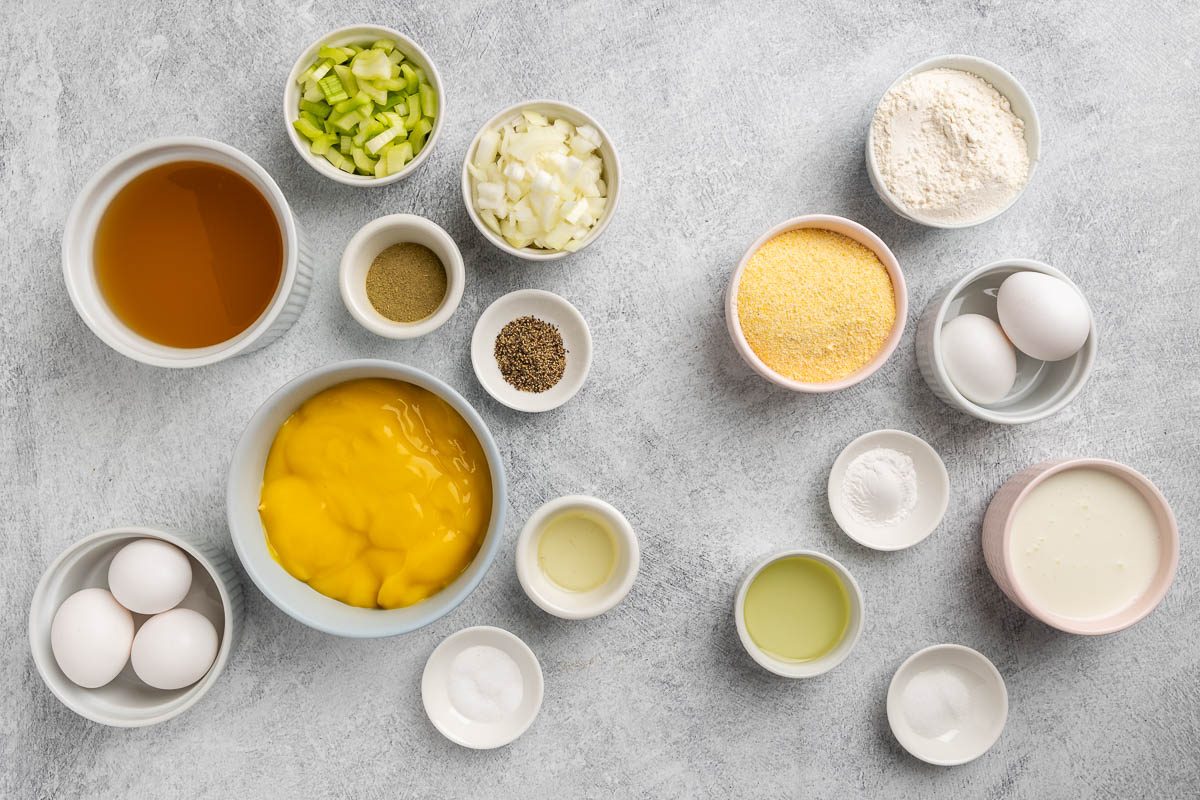 Taste of Home Southern Dressing recipe photo of ingredients.