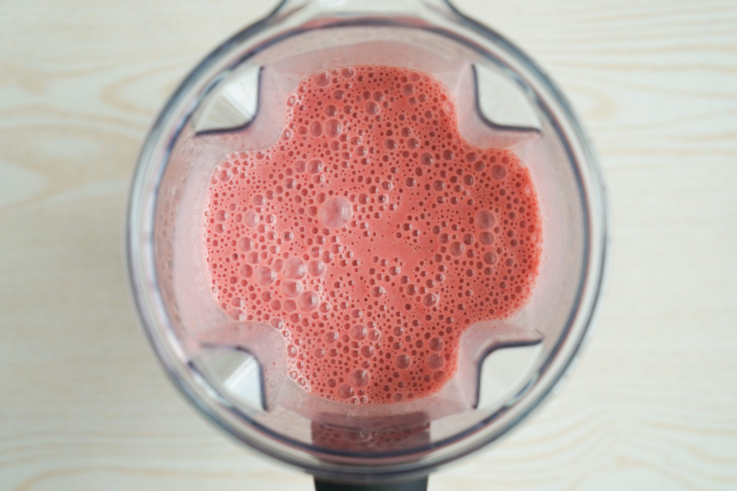 Blending Strawberry Soup