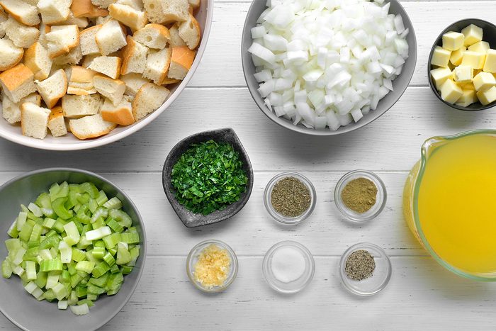 overhead shot of ingredients