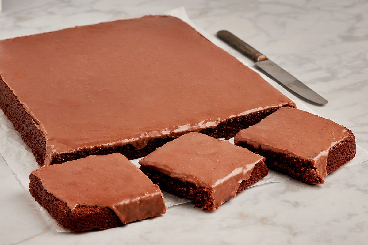 Wow party guests with this surprisingly simple Texas sheet cake by Taste of Home.