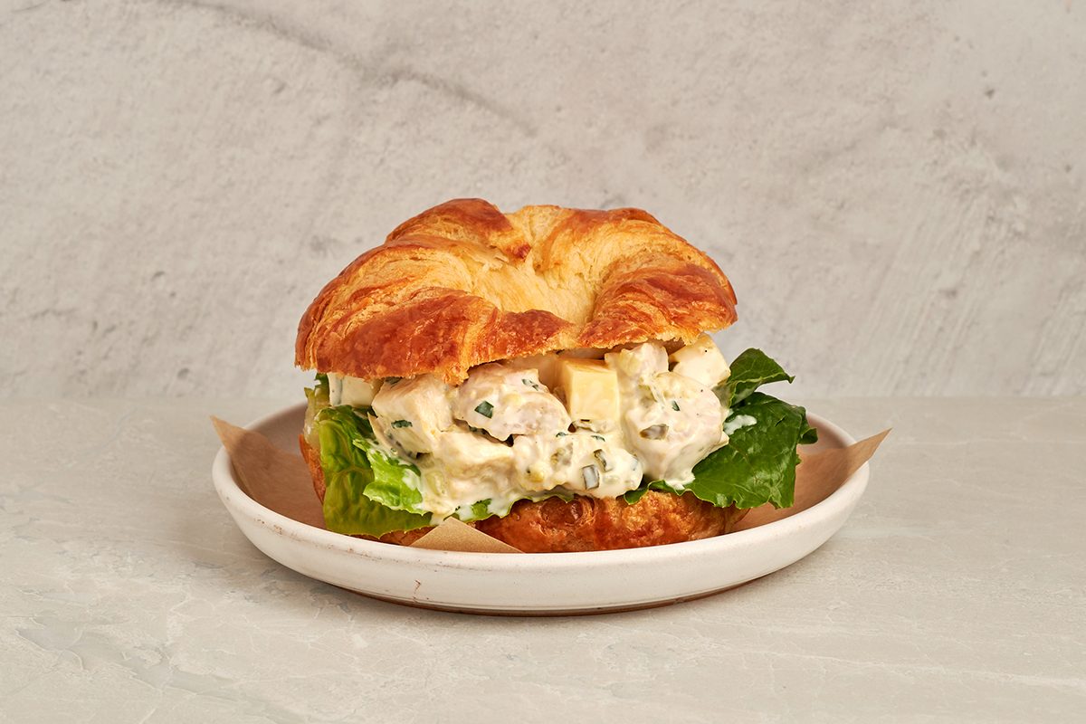 Chicken salad croissant recipe by Taste of Home