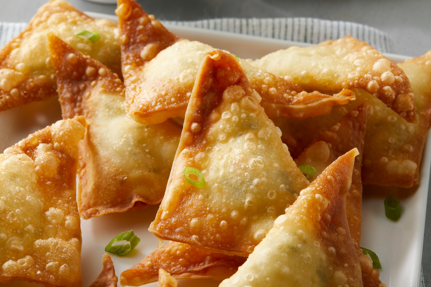 Crab Rangoon close up shot
