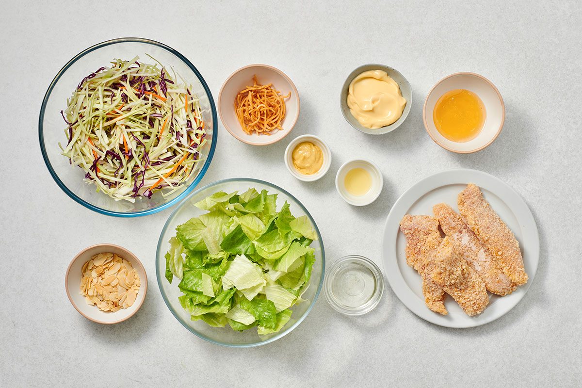 Ingredients for Asian Chicken Salad