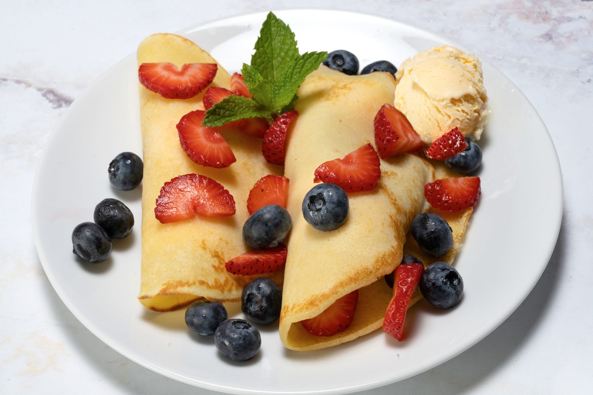 Danish Pancakes served