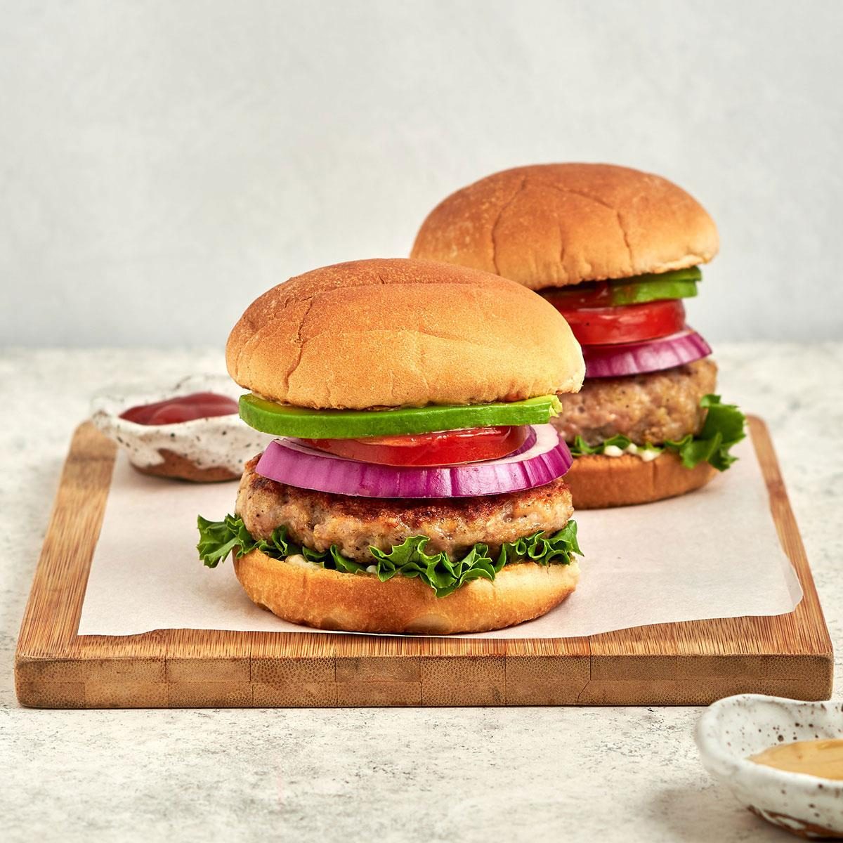 Ground Chicken Burgers
