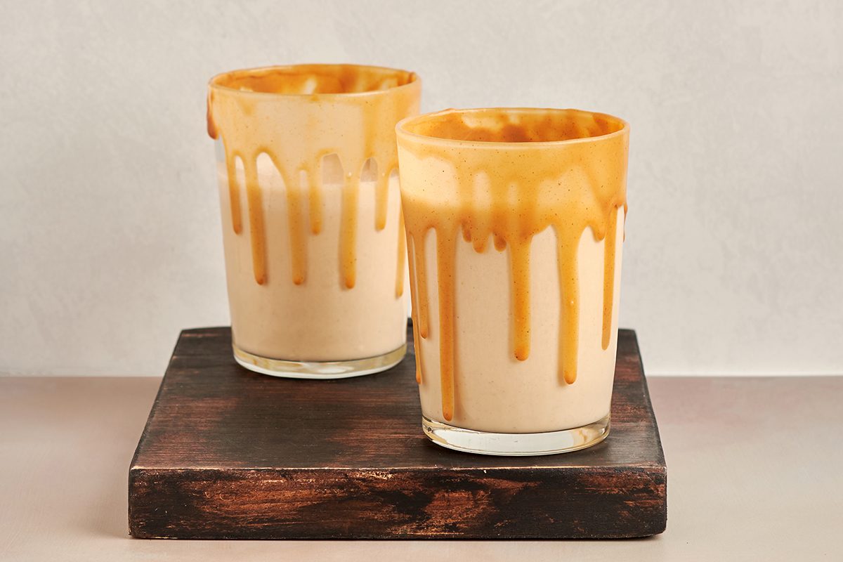 Special treats are sometimes the simplest ones, as is the case with this peanut butter milkshake by Taste of Home.