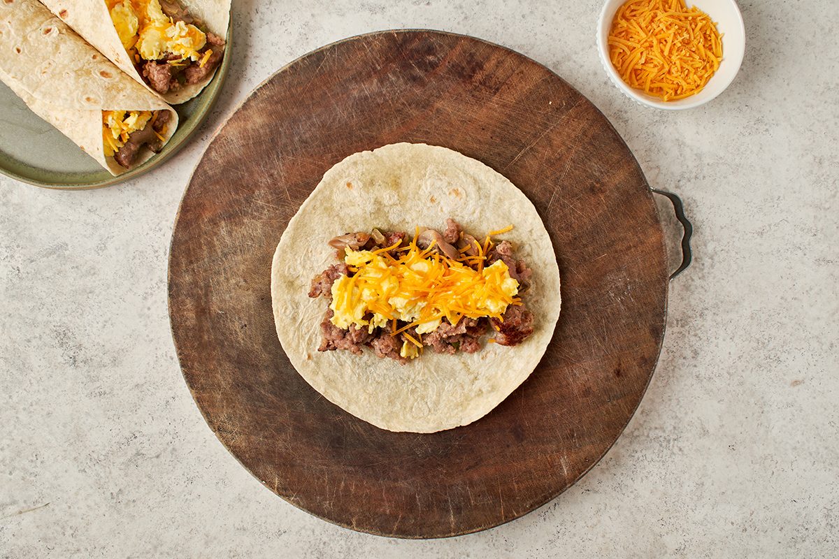 Assemble the burrito