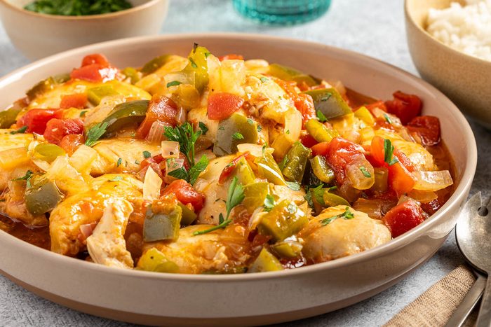 Taste of Home Slow Cooker Chicken Cacciatore recipe photo of the finished recipe.