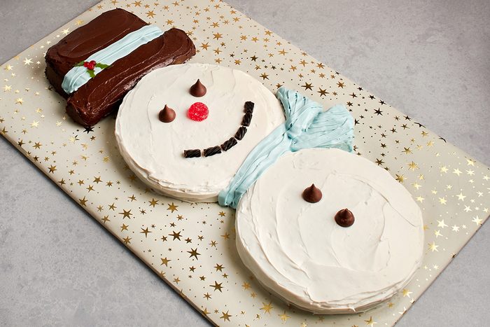 Snowman cake by Taste of Home