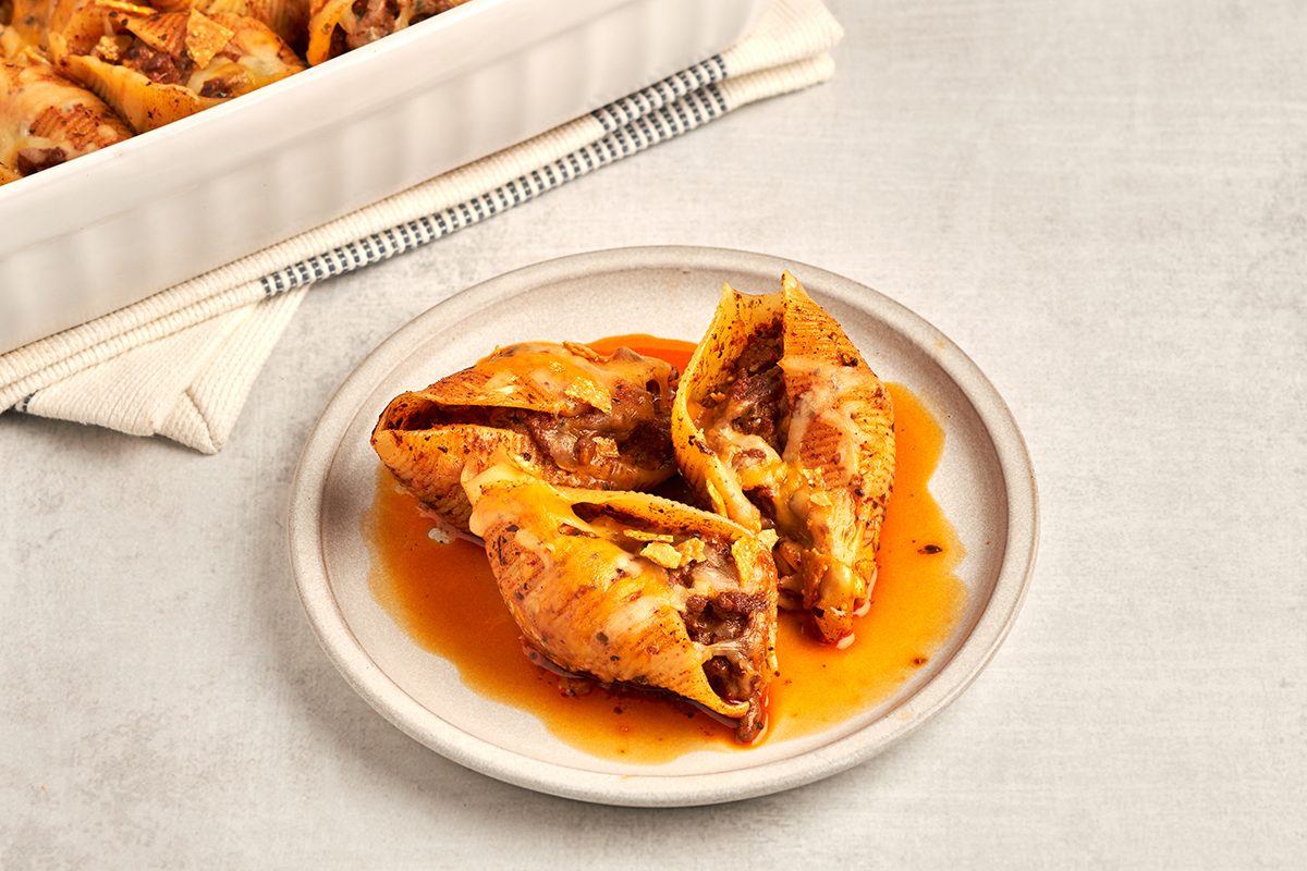 Taco stuffed shells by Taste of Home