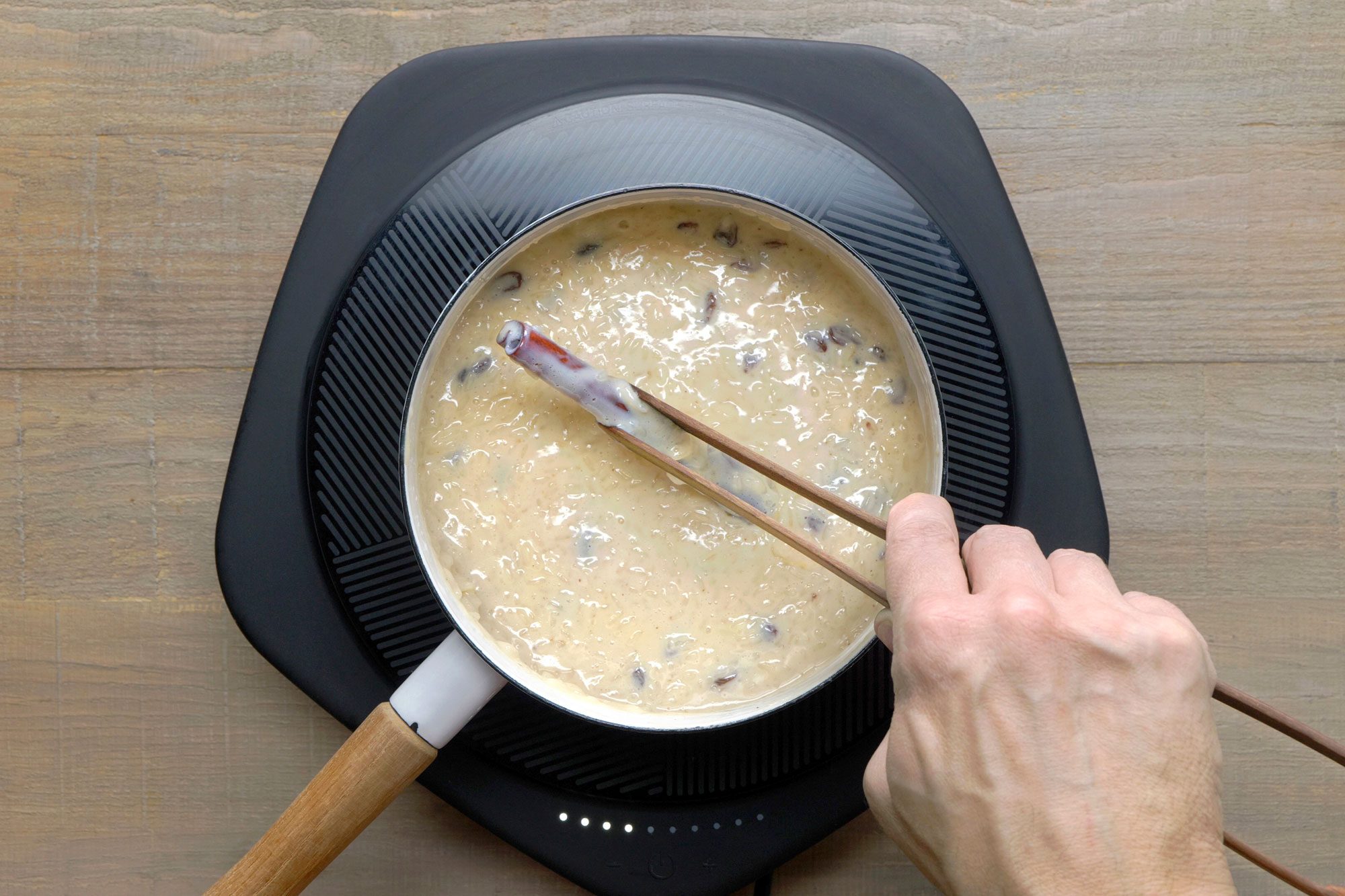 removing cinnamon from the Arroz con Leche