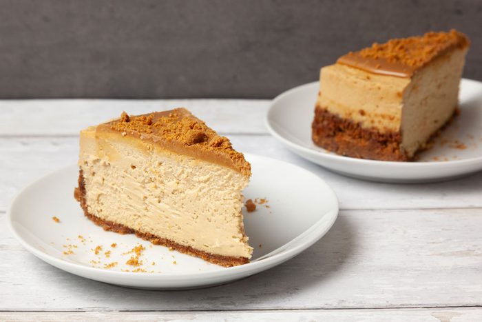 Two single servings of Taste of Home Biscoff Cheesecake