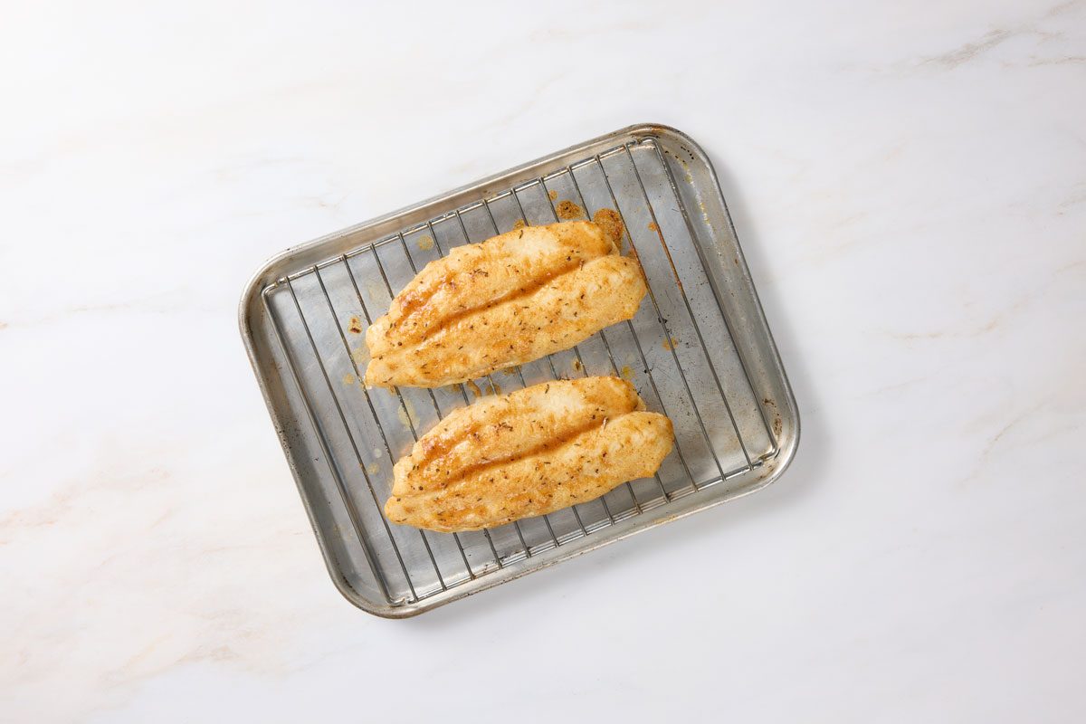 Broil the cod fillets