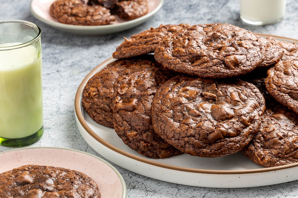 brownie cookies on a plate