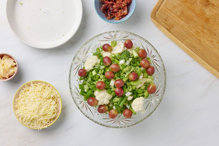 Broccoli Cauliflower Salad