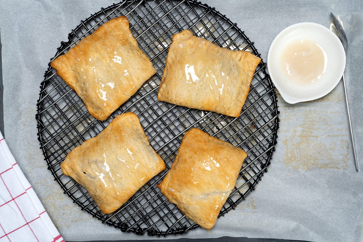 Cherry Turnovers on the cooling rack