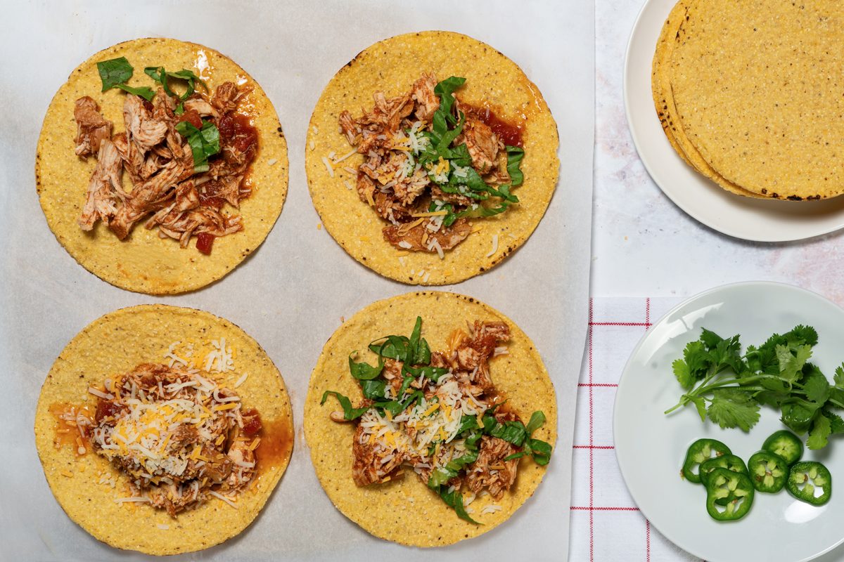 Chicken Tostadas