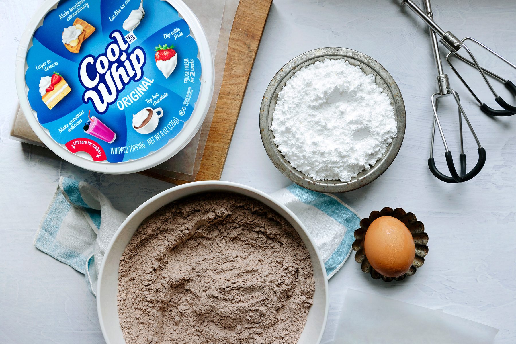 All the Ingredients for the cookies is on the table