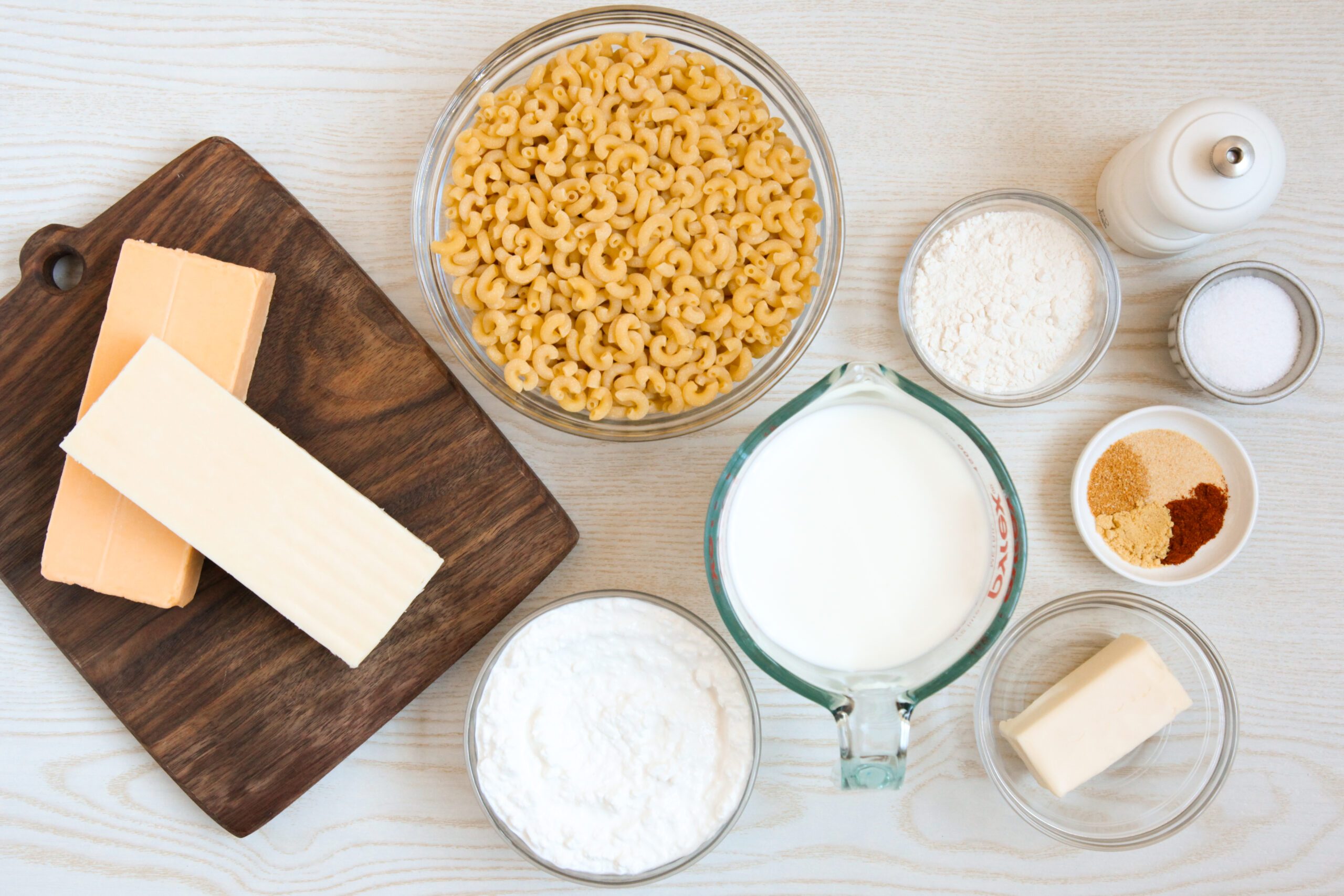 Cottage Cheese Mac And Cheese ingredients