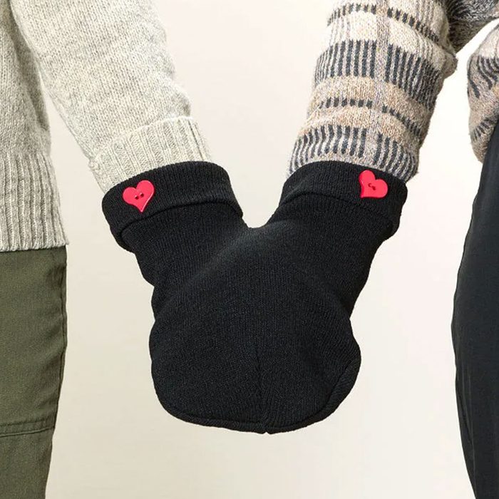 Couples Handholding Mittens