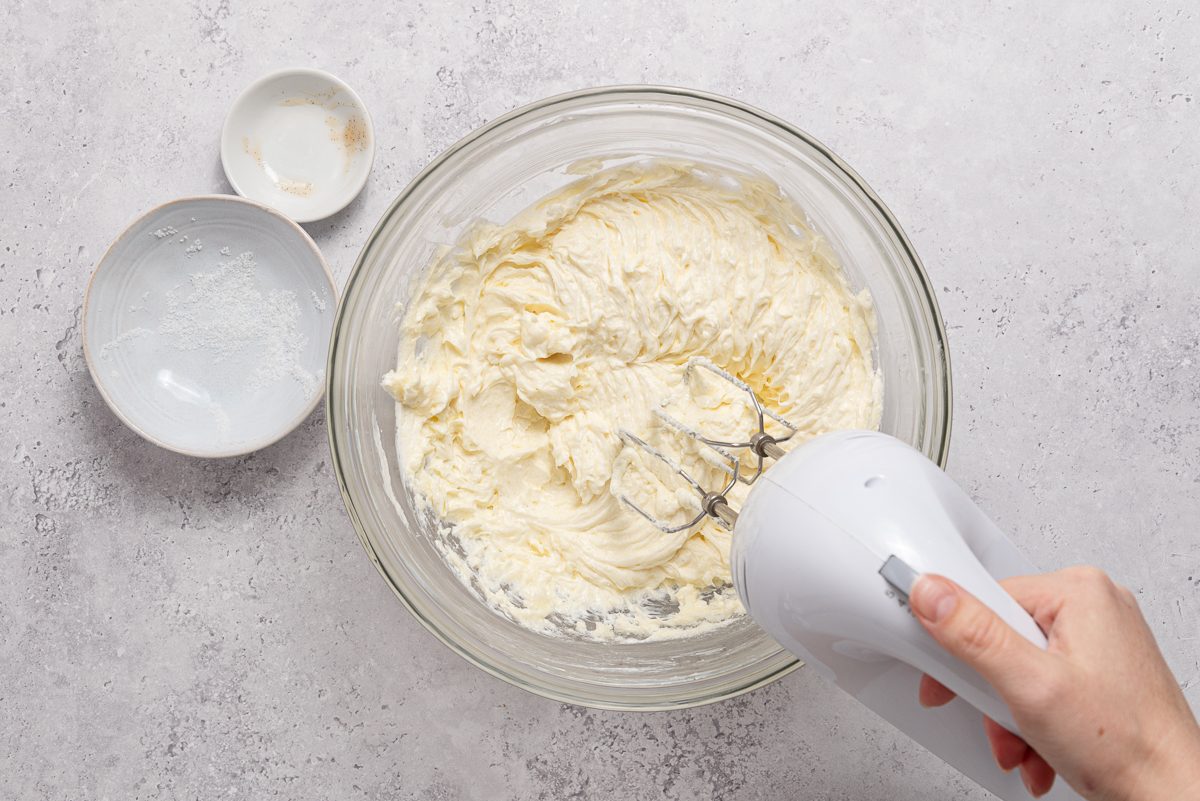 Cheesecake Filling Inside Bowl