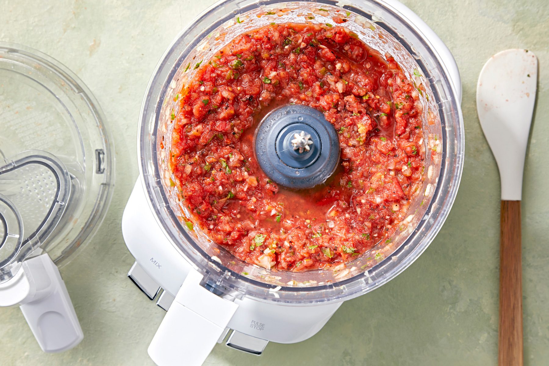 Pulse until desired consistency is achieved