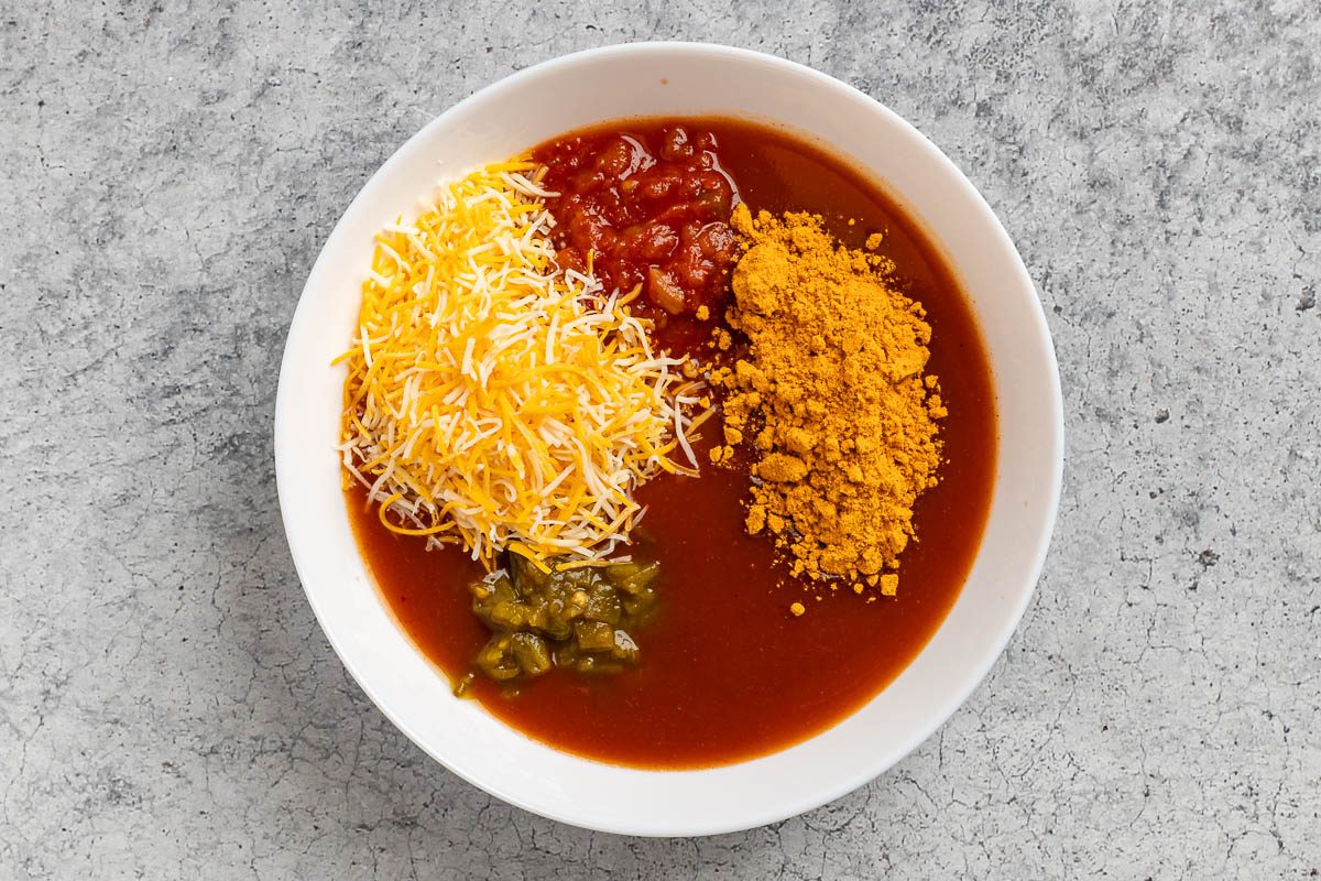 enchilada marinade in a bowl