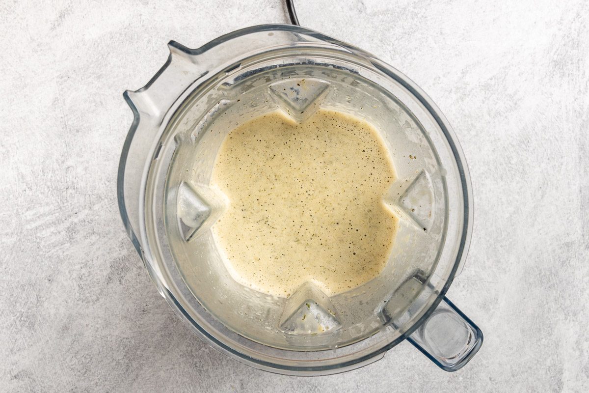 Taste of Home Garlic Soup photo of the blended soup.