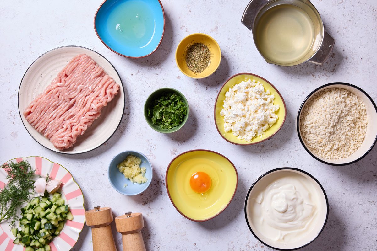 Greek Chicken Meatballs ingredients