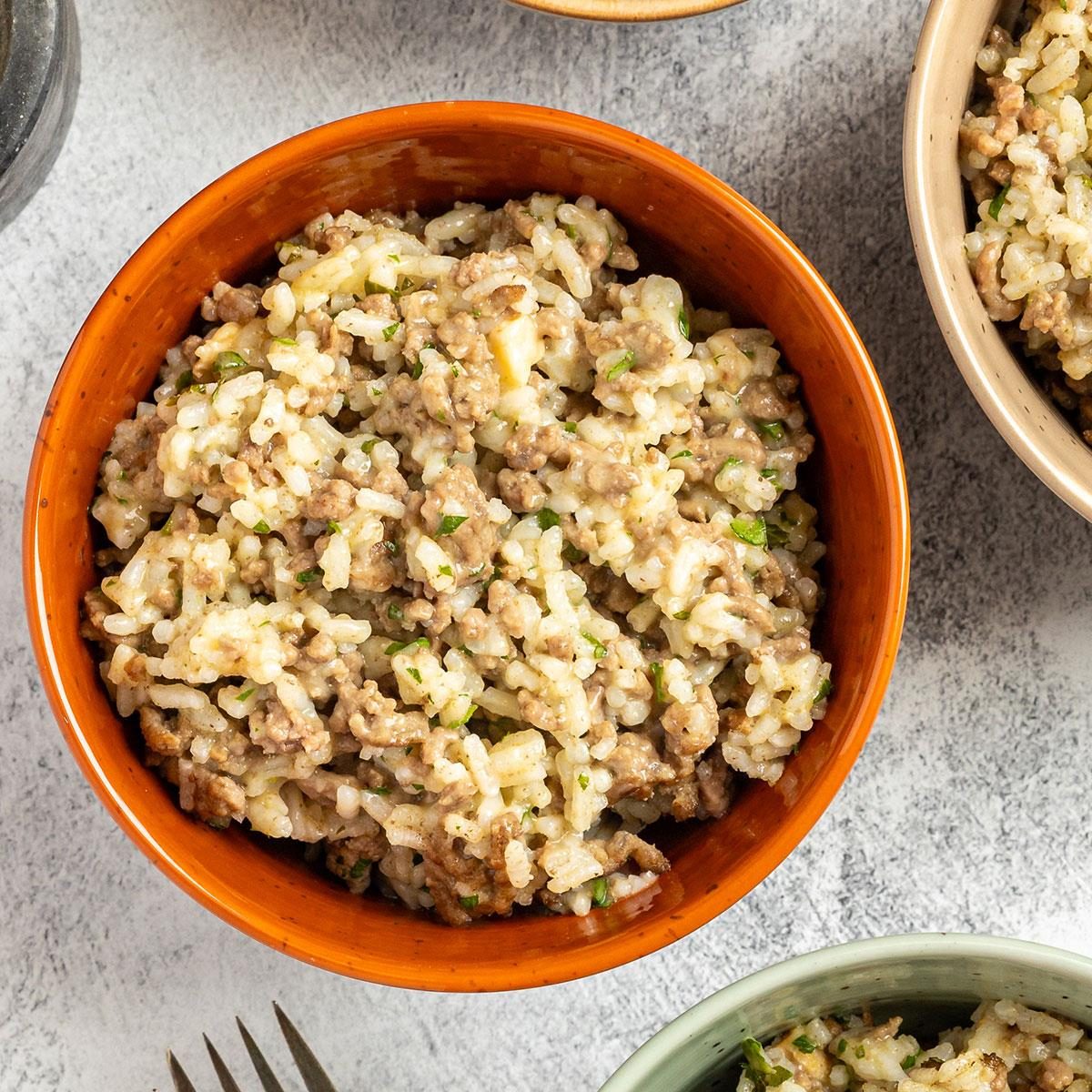 Hamburger and Rice Hot Dish