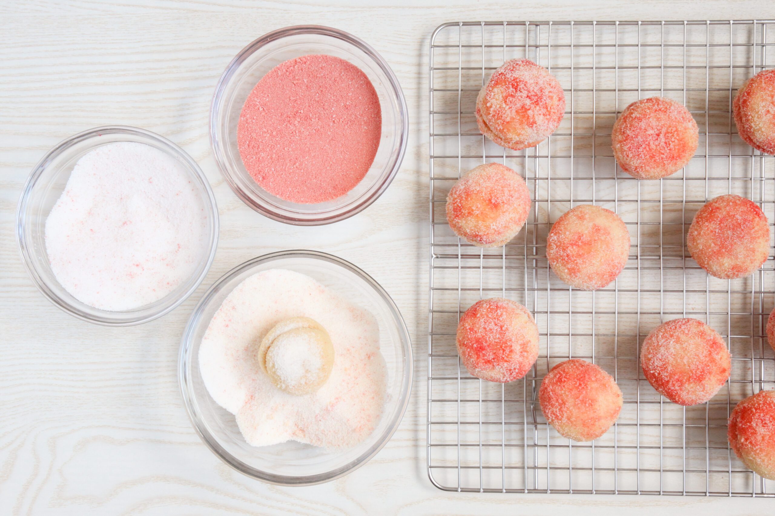 Coating Italian Peach Cookies