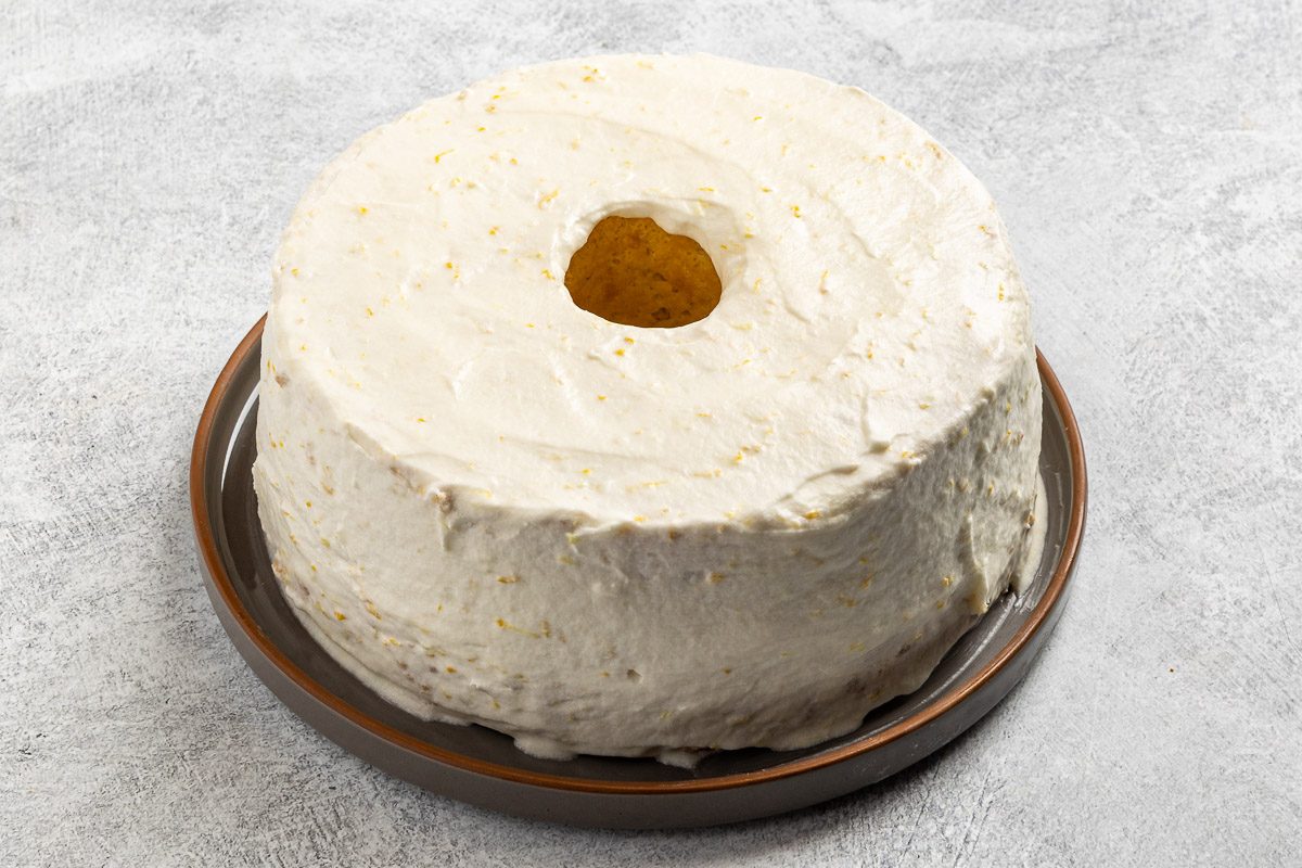 frosted Lemon Chiffon Cake